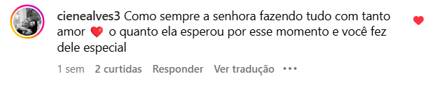 Mensagem de paciente